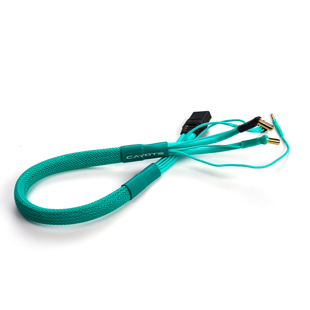 CAYOTE - 45cm Long - 2S Balance Charge Cable XT90 to 5mm Battery Bullets & 2mm Balance - CYECW02