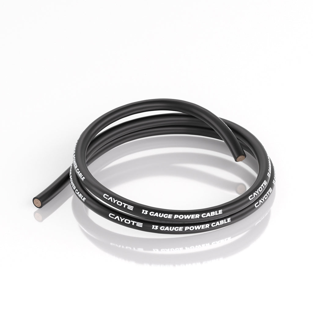 Cayote - CAYOTE 13AWG Thin-Wall Silicone Wire - 1M Black - CYECW04