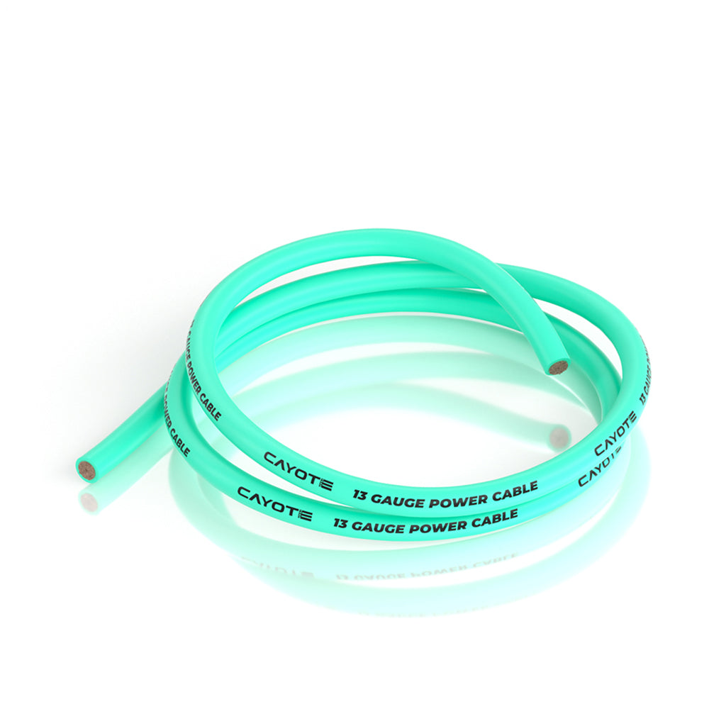 Cayote - CAYOTE 13AWG Thin-Wall Silicone Wire - 1M Green - CYECW06