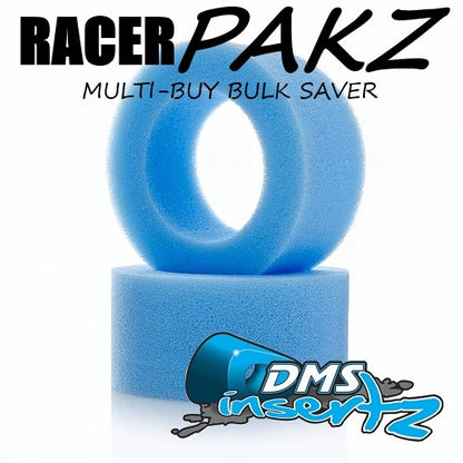 DMS Insertz – Originalz Blue Rear RACER PAKZ (10PAIRS) (1/10 Buggy) foam tire Inserts (4WD/ 2WD) – Medium - DMS303-10