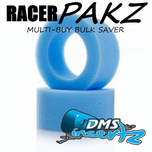 DMS Insertz – Originalz Blue Rear RACER PAKZ (10PAIRS) (1/10 Buggy) foam tire Inserts (4WD/ 2WD) – Medium - DMS303-10