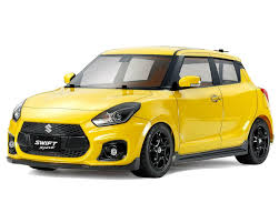 Tamiya 51545 - (239mm LWB) Suzuki Swift Body Set in Clear Lexan - For 1/10 M-Chassis MTC (W-165mm x Wheelbase-239mm) (Full Stickers - light buckets, windows and grills & body parts)