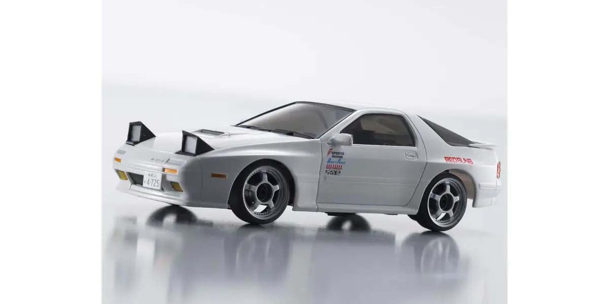 Kyosho - My First Mini-Z 1:28 Initial-D Mazda Savanna RX-7 FC3S WH (1:24th Class) - K.66602A (Micro RC CAR)