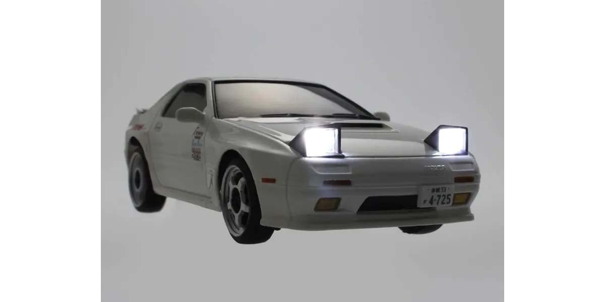 Kyosho - My First Mini-Z 1:28 Initial-D Mazda Savanna RX-7 FC3S WH (1:24th Class) - K.66602A (Micro RC CAR)