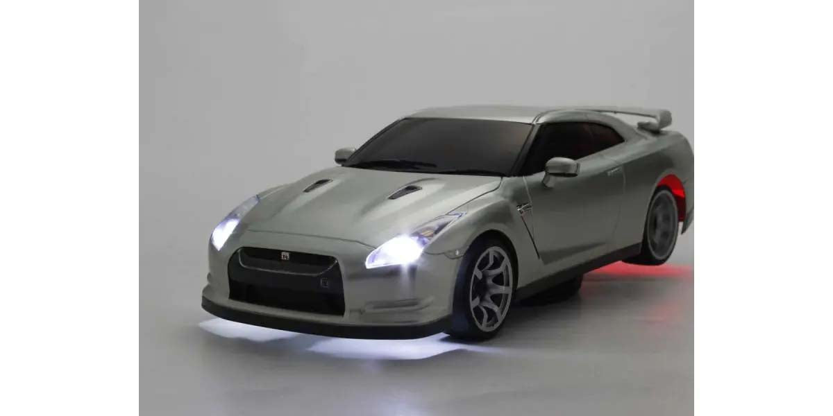 Kyosho - My First Mini-Z 1:28 Nissan GT-R R35 Silver (1:24th Class) - K.66608A (Micro RC CAR)