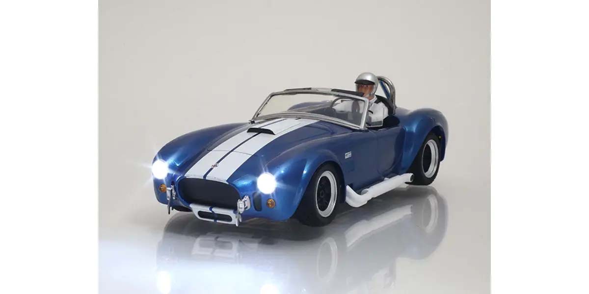 Kyosho - My First Mini-Z 1:28 Shelby Cobra 427 S/C 1960 Blue (1:24th Class) - K.66610A (Micro RC CAR)