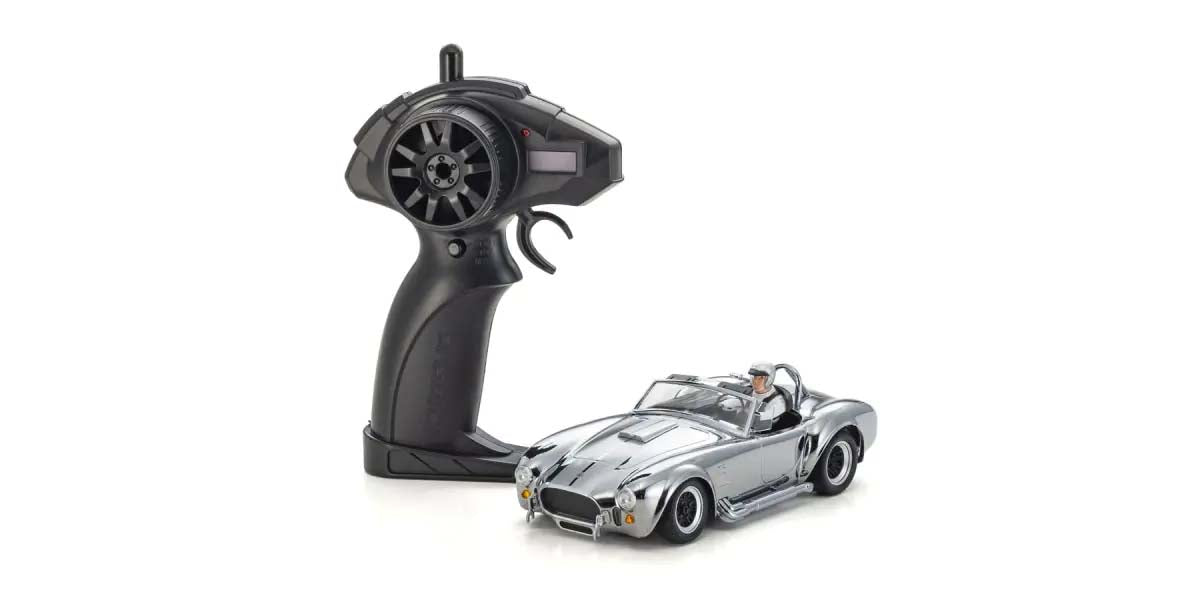Kyosho - My First Mini-Z 1:28 Shelby Cobra 427 S/C Chrome (1:24th Class) - K.66610C (Micro RC CAR)