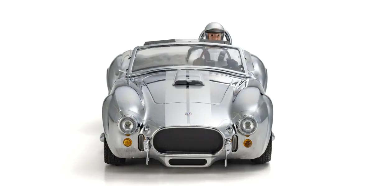 Kyosho - My First Mini-Z 1:28 Shelby Cobra 427 S/C Chrome (1:24th Class) - K.66610C (Micro RC CAR)