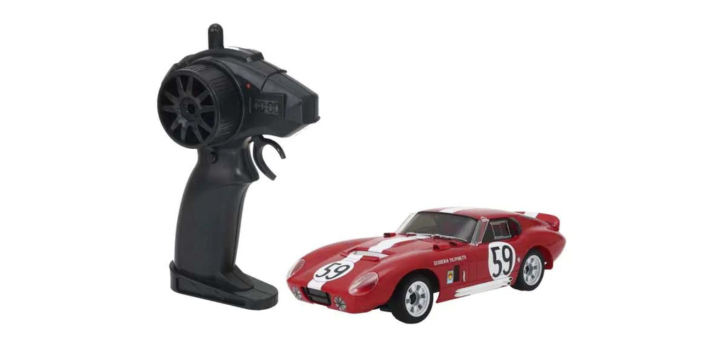Kyosho - My First Mini-Z 1:28 Shelby Cobra Daytona No.59 Red (1:24th Class) - K.66611A (Micro RC CAR)