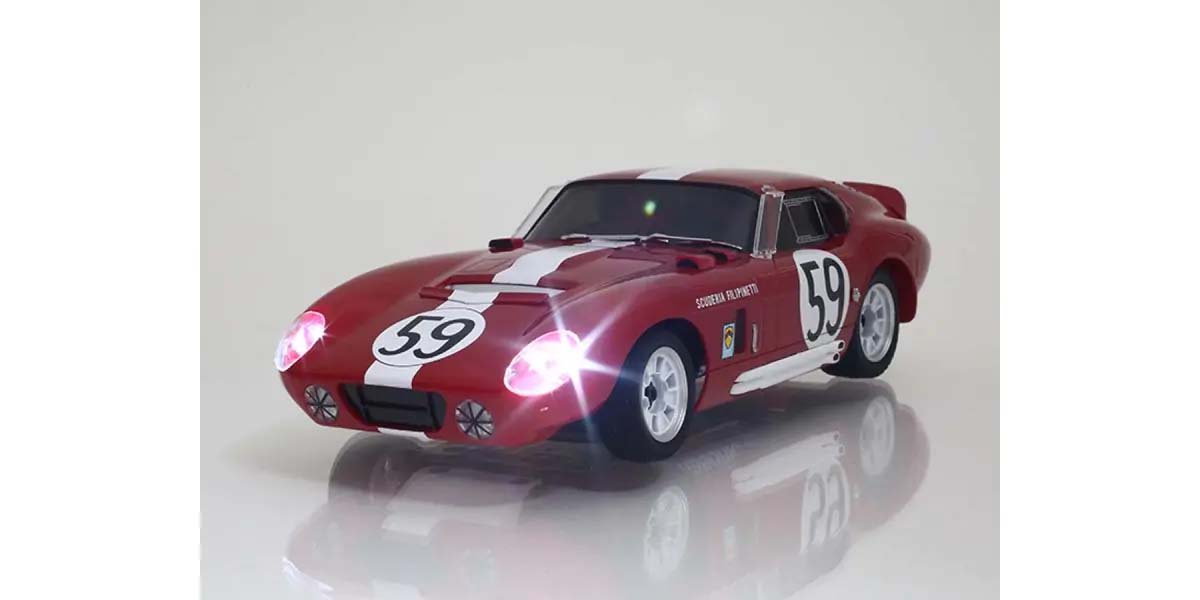 Kyosho - My First Mini-Z 1:28 Shelby Cobra Daytona No.59 Red (1:24th Class) - K.66611A (Micro RC CAR)