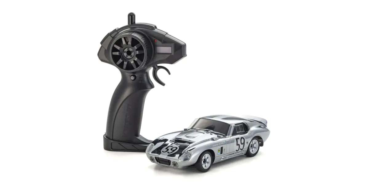 Kyosho - My First Mini-Z 1:28 Shelby Cobra Daytona Chrome (1:24th Class) - K.66611C (Micro RC CAR)