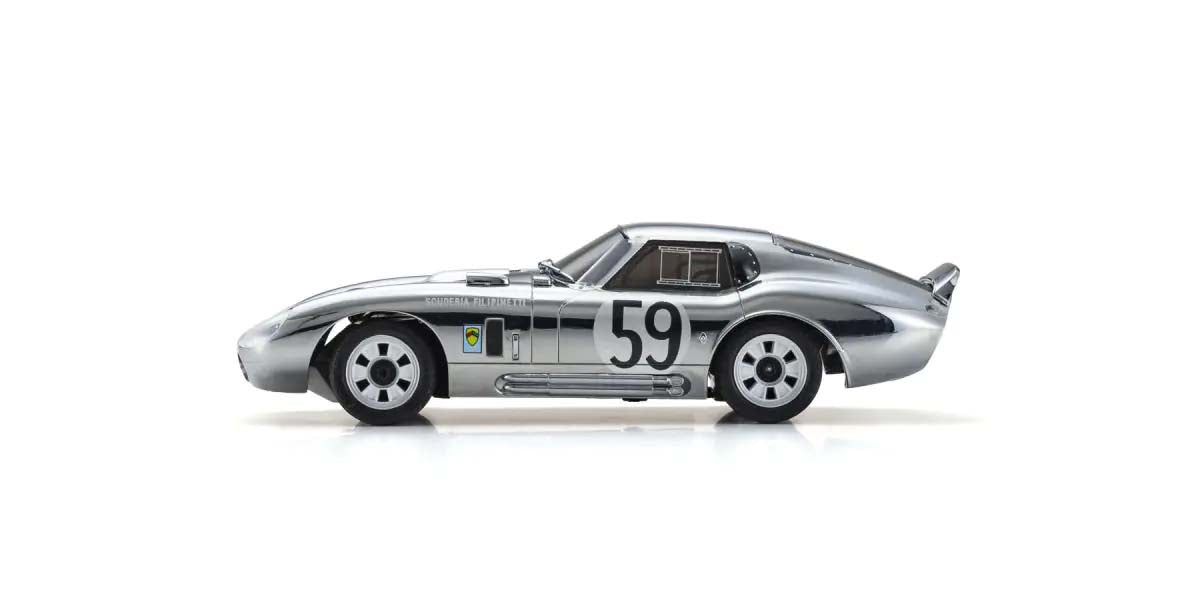 Kyosho - My First Mini-Z 1:28 Shelby Cobra Daytona Chrome (1:24th Class) - K.66611C (Micro RC CAR)