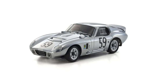 Kyosho - My First Mini-Z 1:28 Shelby Cobra Daytona Chrome (1:24th Class) - K.66611C (Micro RC CAR)