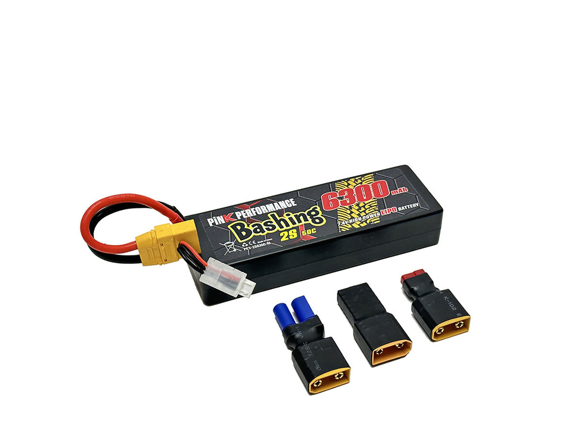 Pink Bashing - LiPo 2S 7.4V-6300-50C (Multi) 139x47x25mm 325g - PP3-2S6300-M