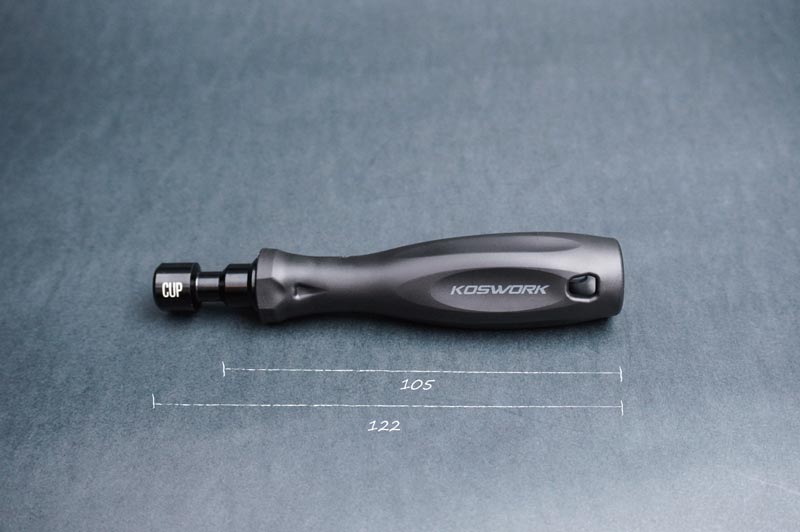 Koswork - Hard Coated Aluminium Ball Cup Wrench 1/10 - KOS13204-CUP