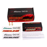 GensAce - Redline 2.0 Shorty 2S HV 7.6V Lipo Battery 140C 5000mah (97x47x20mm) 179g - GEA50002S14S5