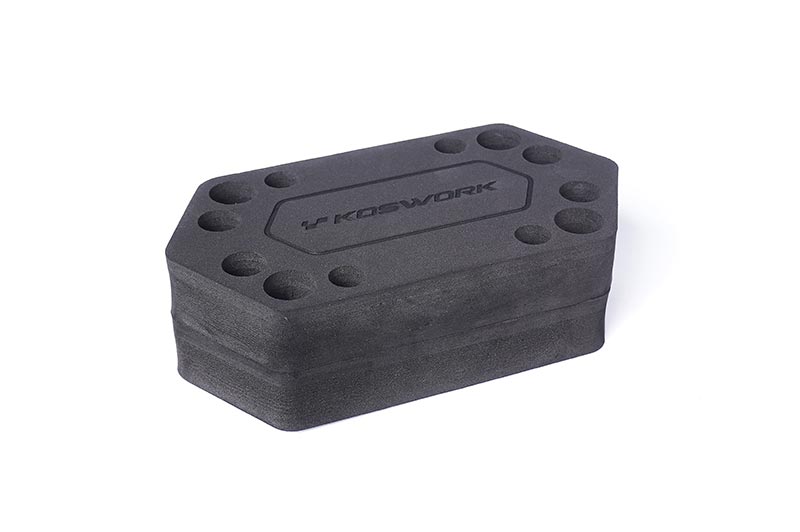 Koswork - Foam Car Maintenance Stand H60 206x110mm (Off-Road 1:10) - KOS13027