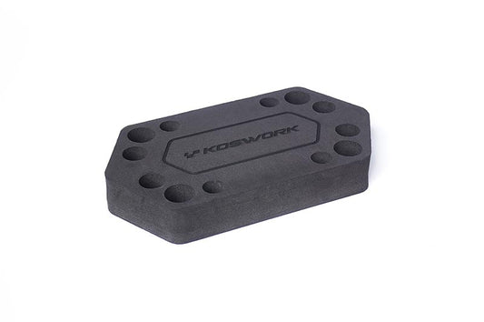 Koswork - Foam Car Maintenance Stand H30 206x110mm (On-Road 1:8-1:10) - KOS13026