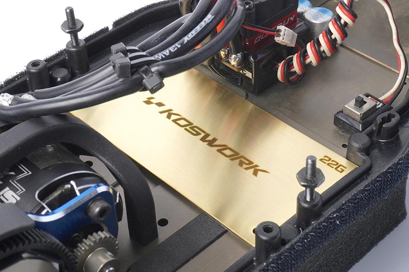 Koswork - Brass Shorty Lipo Weight 94x46x1.0mm - 36g - KOS04222