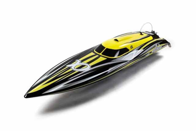 (Offer) JOYSWAY - RC Alpha Deep Vee Brushless 1060mm 2.4G RTR Boat (Y) (Includes 2x3S-5000mah Batteries) - JW8901-RTR