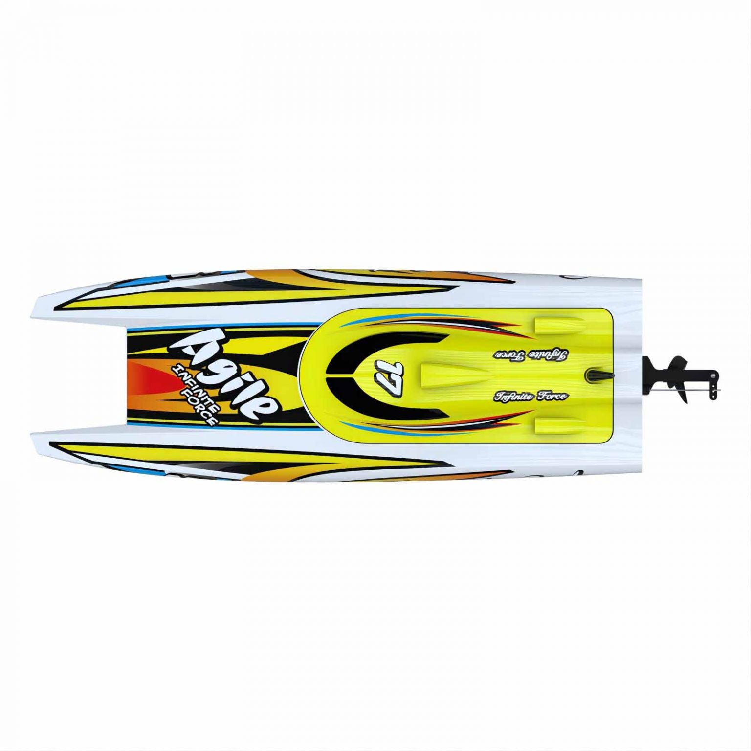 JOYSWAY - RC Smart Cat Electric ABS 420mm Brushed 2.4G RTR Boat - JW8204 (Radio, battery & charger included)