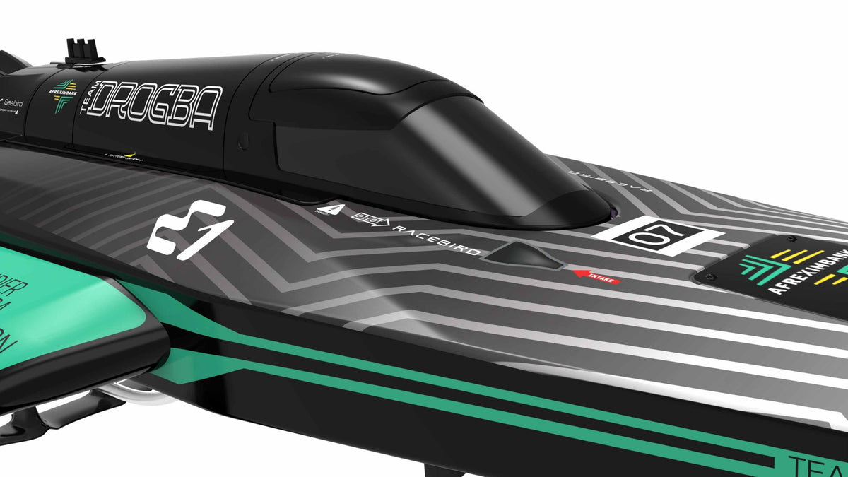 JOYSWAY - RC E1 Racebird 1/14 545mm RTR Hydrofoil Boat Team Drogba - JW8608DROGBA