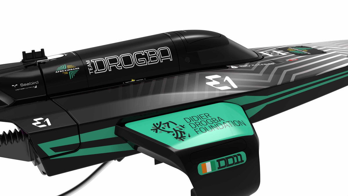 JOYSWAY - RC E1 Racebird 1/14 545mm RTR Hydrofoil Boat Team Drogba - JW8608DROGBA