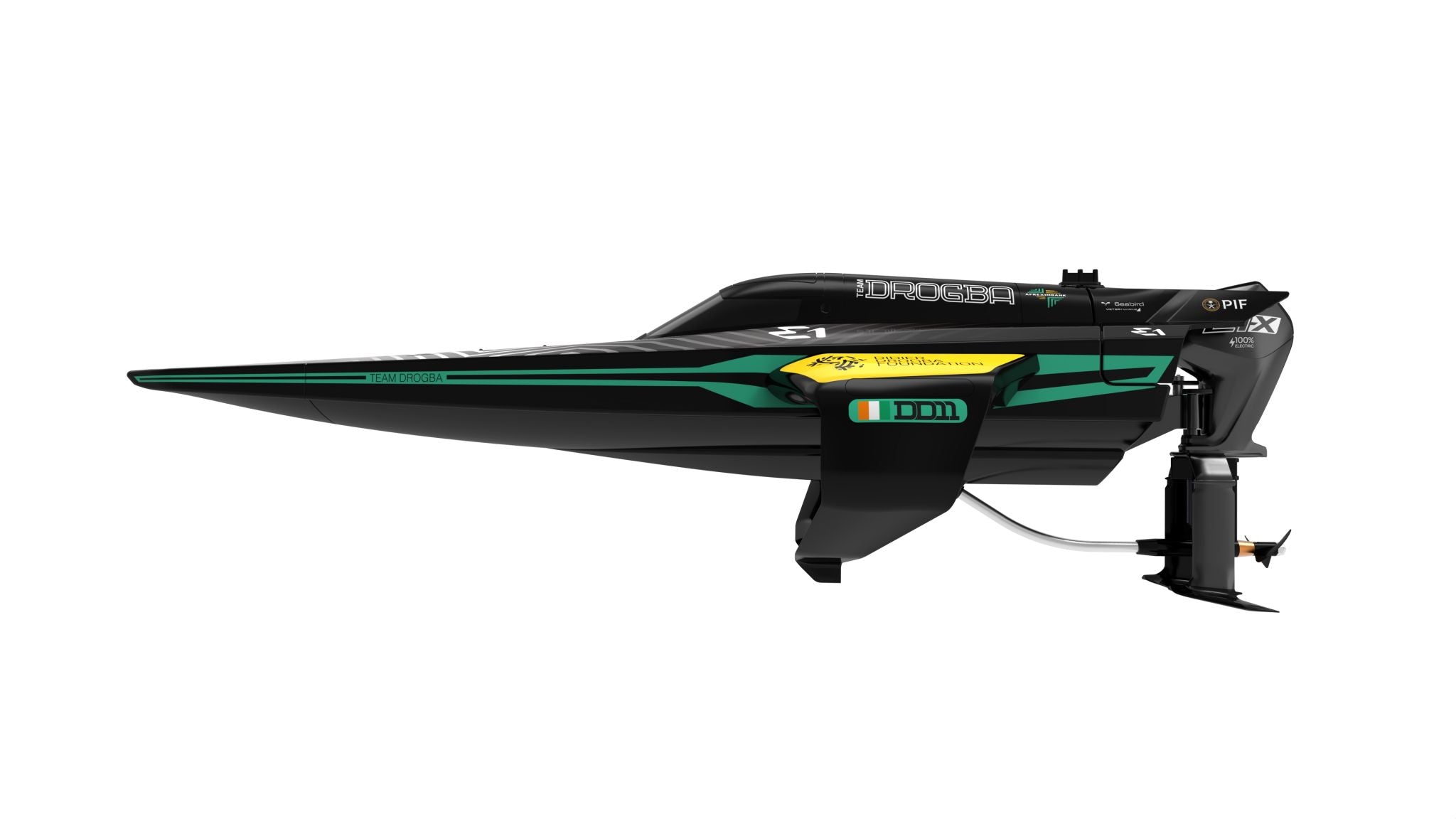 JOYSWAY - RC E1 Racebird 1/14 545mm RTR Hydrofoil Boat Team Drogba - JW8608DROGBA
