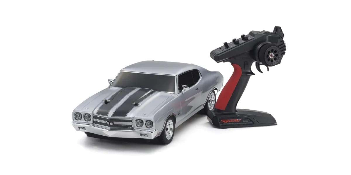KYOSHO - RC Car Fazer FZ02 (L) Chevy Chevelle SS454 1970 Silver1/10 RTR Readyset - K.34416T1C (Just add Battery & Charger)
