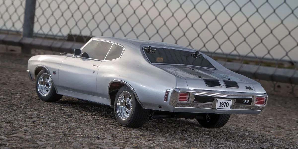 KYOSHO - RC Car Fazer FZ02 (L) Chevy Chevelle SS454 1970 Silver1/10 RTR Readyset - K.34416T1C (Just add Battery & Charger)