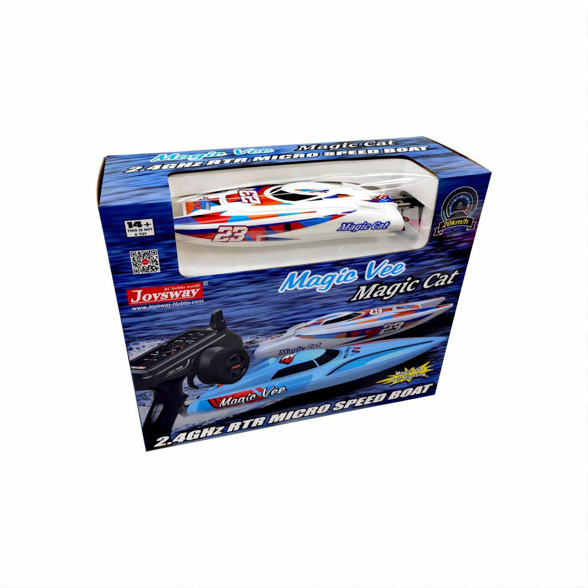 JOYSWAY - RC Magic Cat V6 Micro Electric ABS 265mm Brushed 2.4G RTR Boat - JW8108V6