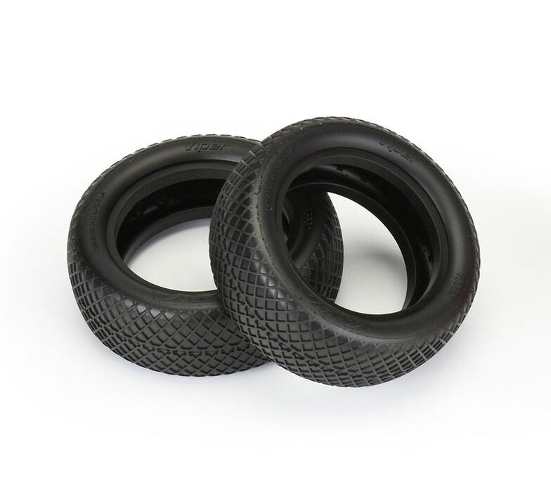 AKA - Viper 1/10 Buggy Tyres Clay Front 4WD without Insert (2pcs) - AKA13332C (2.2Inch)