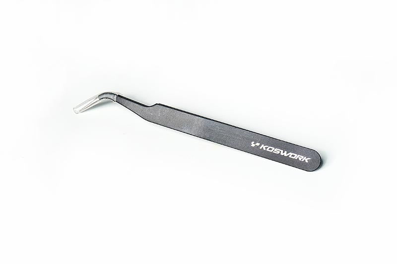Koswork - Bent Tweezers 1.5mm Thick Version - KOS13226