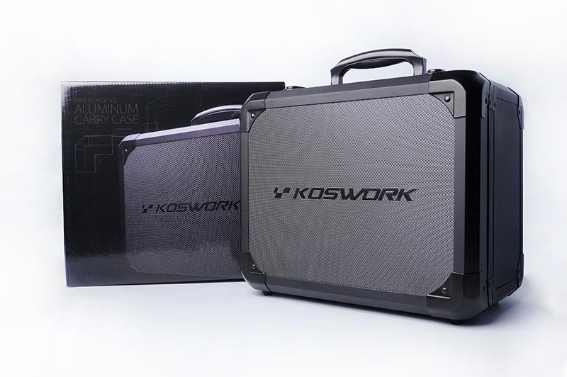 Koswork - V2 Mini Black Aluminium Case for Flysky Noble NB4 Models - KOS32302-NB4