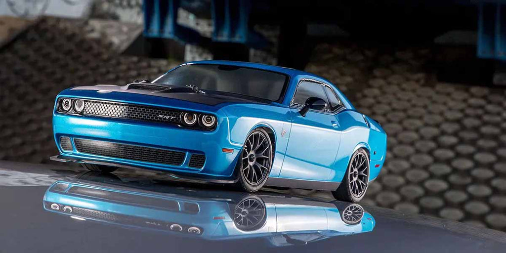 Kyosho Fazer - FZ02 (L) Dodge Challenger SRT 2015 Blue 1/10 RC CAR - RTR Readyset (Brushed) - K.34415T2C (Requires Battery & Charger)