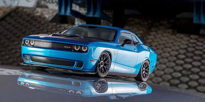 Kyosho Fazer - FZ02 (L) Dodge Challenger SRT 2015 Blue 1/10 RC CAR - RTR Readyset (Brushed) - K.34415T2C (Requires Battery & Charger)