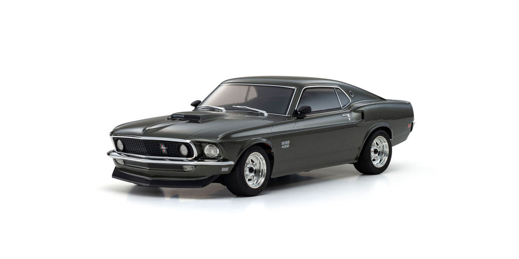 KYOSHO - RC 1/10 Car RTR FULL SET Fazer FZ02 (L) Ford Mustang Boss 429 Black 1969 (4000mah Lipo & Charger Included)- K.34437T1-FS (4000mah Lipo & Charger Included)
