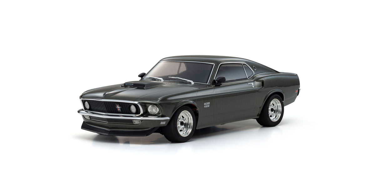 KYOSHO - RC 1/10 Car RTR FULL SET Fazer FZ02 (L) Ford Mustang Boss 429 Black 1969 (4000mah Lipo & Charger Included)- K.34437T1-FS (4000mah Lipo & Charger Included)
