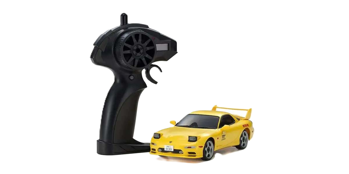 Kyosho - My First Mini-Z 1:28 Initial-D Mazda RX-7 FD3S YE (1:24th Class) - K.66607A (Micro RC CAR)