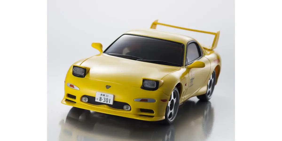 Kyosho - My First Mini-Z 1:28 Initial-D Mazda RX-7 FD3S YE (1:24th Class) - K.66607A (Micro RC CAR)