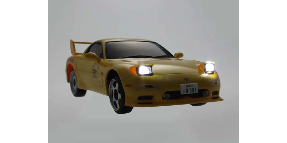 Kyosho - My First Mini-Z 1:28 Initial-D Mazda RX-7 FD3S YE (1:24th Class) - K.66607A (Micro RC CAR)