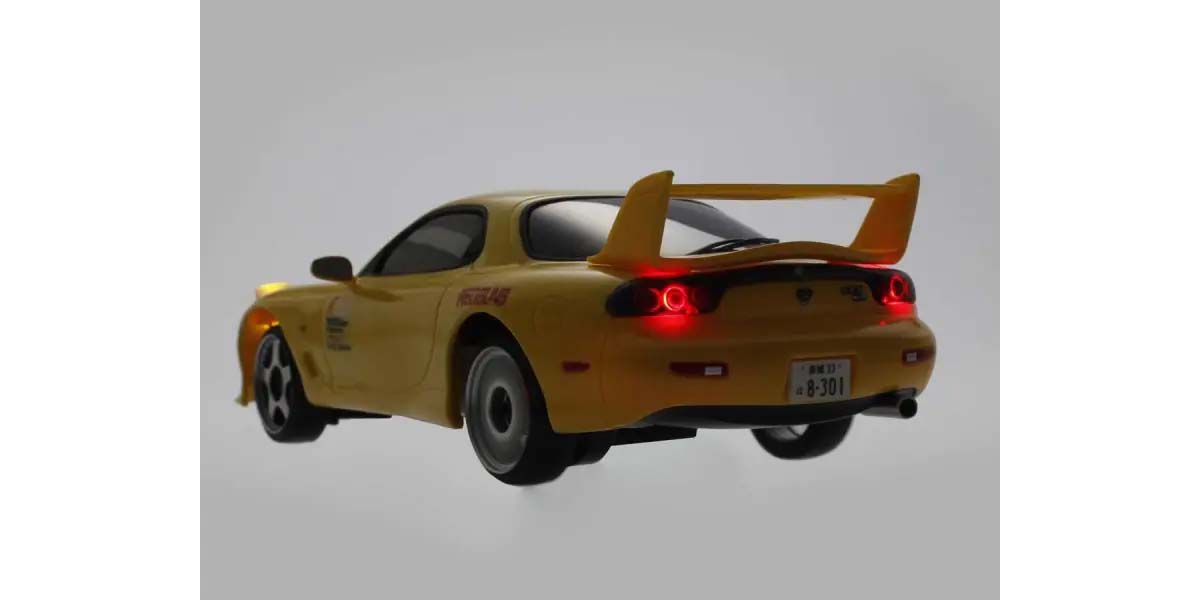 Kyosho - My First Mini-Z 1:28 Initial-D Mazda RX-7 FD3S YE (1:24th Class) - K.66607A (Micro RC CAR)