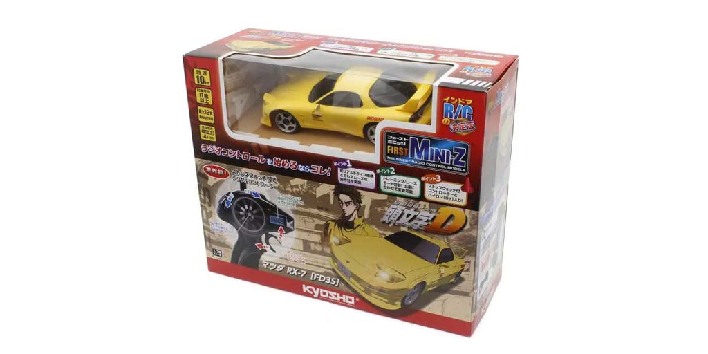Kyosho - My First Mini-Z 1:28 Initial-D Mazda RX-7 FD3S YE (1:24th Class) - K.66607A (Micro RC CAR)