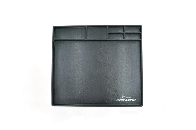 Koswork - Assembly Tray (Desk Tidy Pit Mat) 450x400mm for Mini-Z, 1/12. 1/18th & Yamiya M-Chassis MTC - KOS32120-450BK