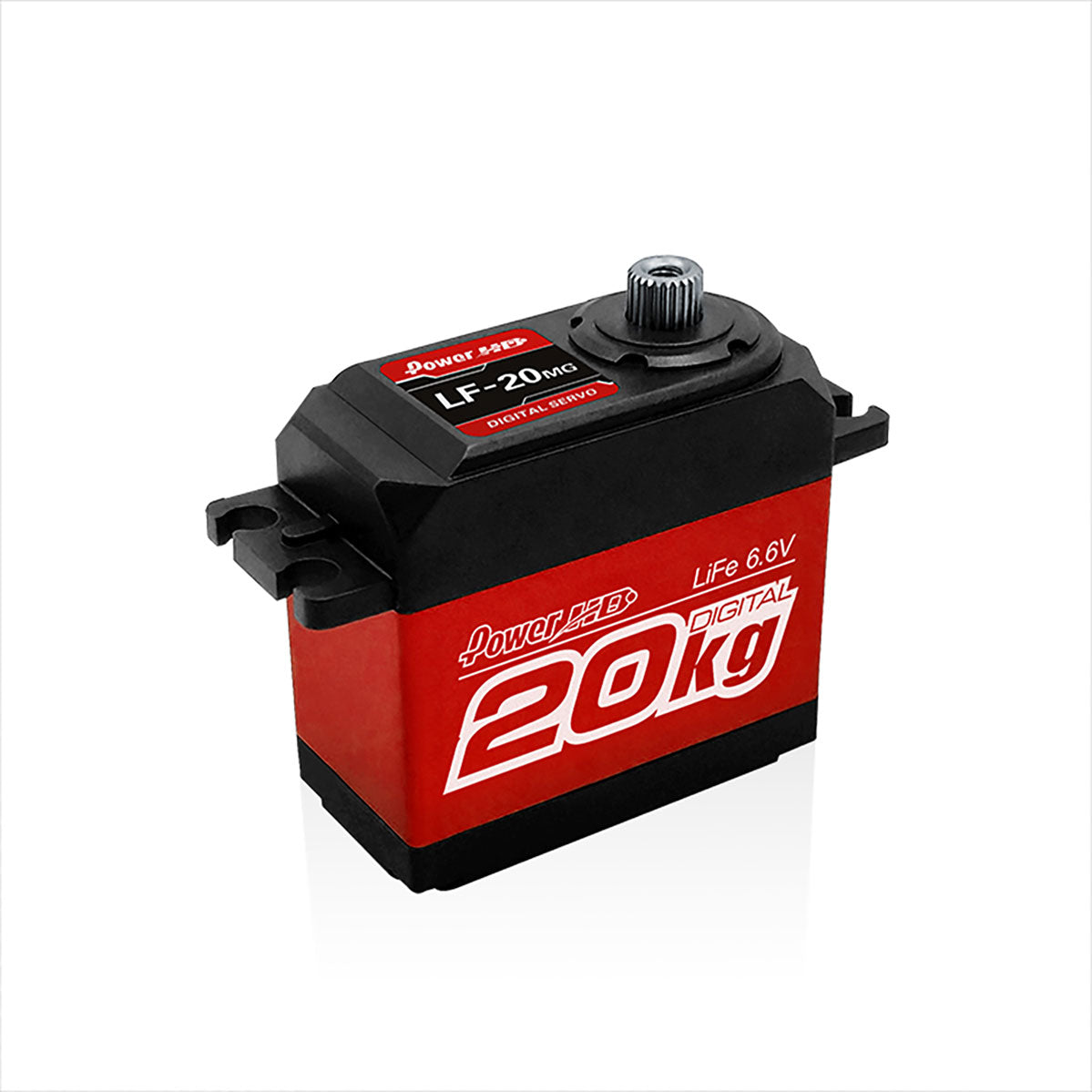Power HD - Servo HD LF-20MG MG Digital 20.0kg/0.16sec double BB Alu Case Metal Geared - (Ideal for Trucks, Rock Crawlers