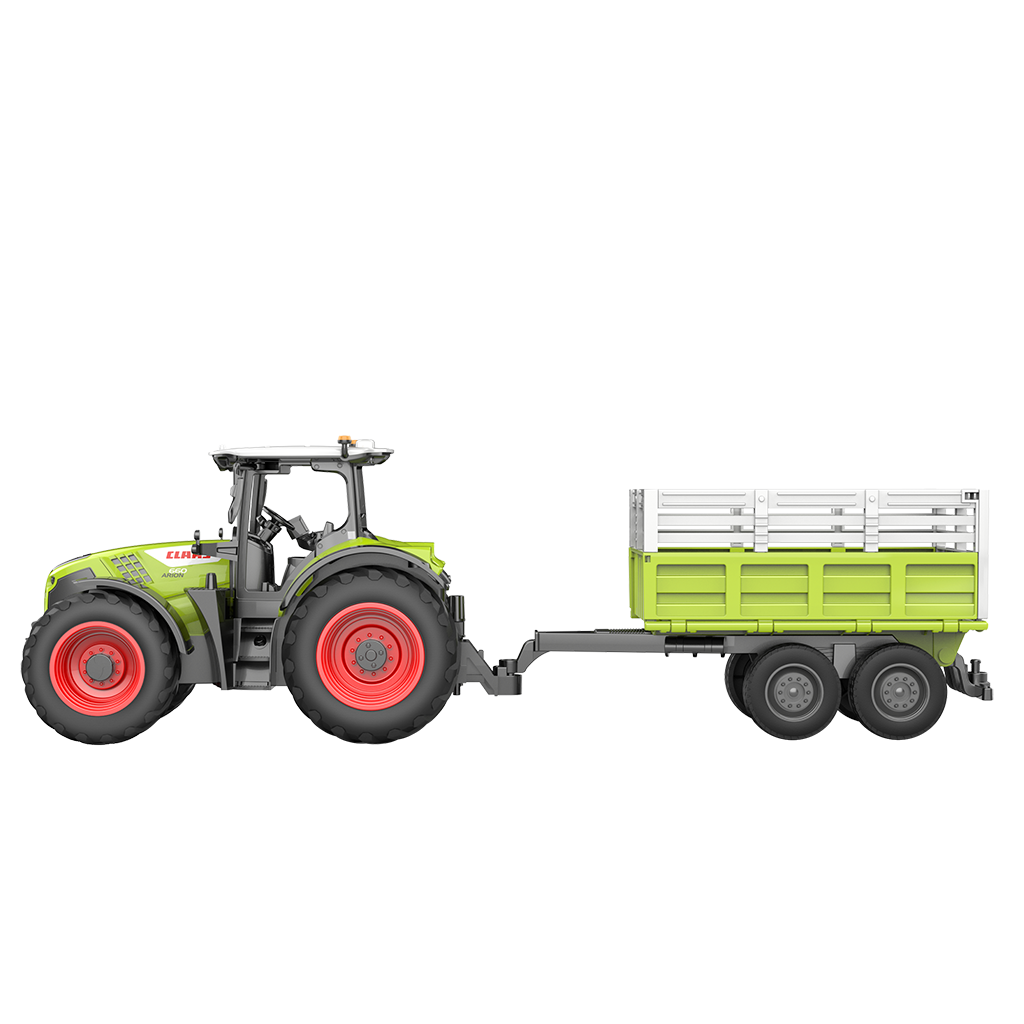 CLAAS ARION 660 - RC Tractor with trailer 1:24 - E685-003 - Licenced Product (Working Lights)