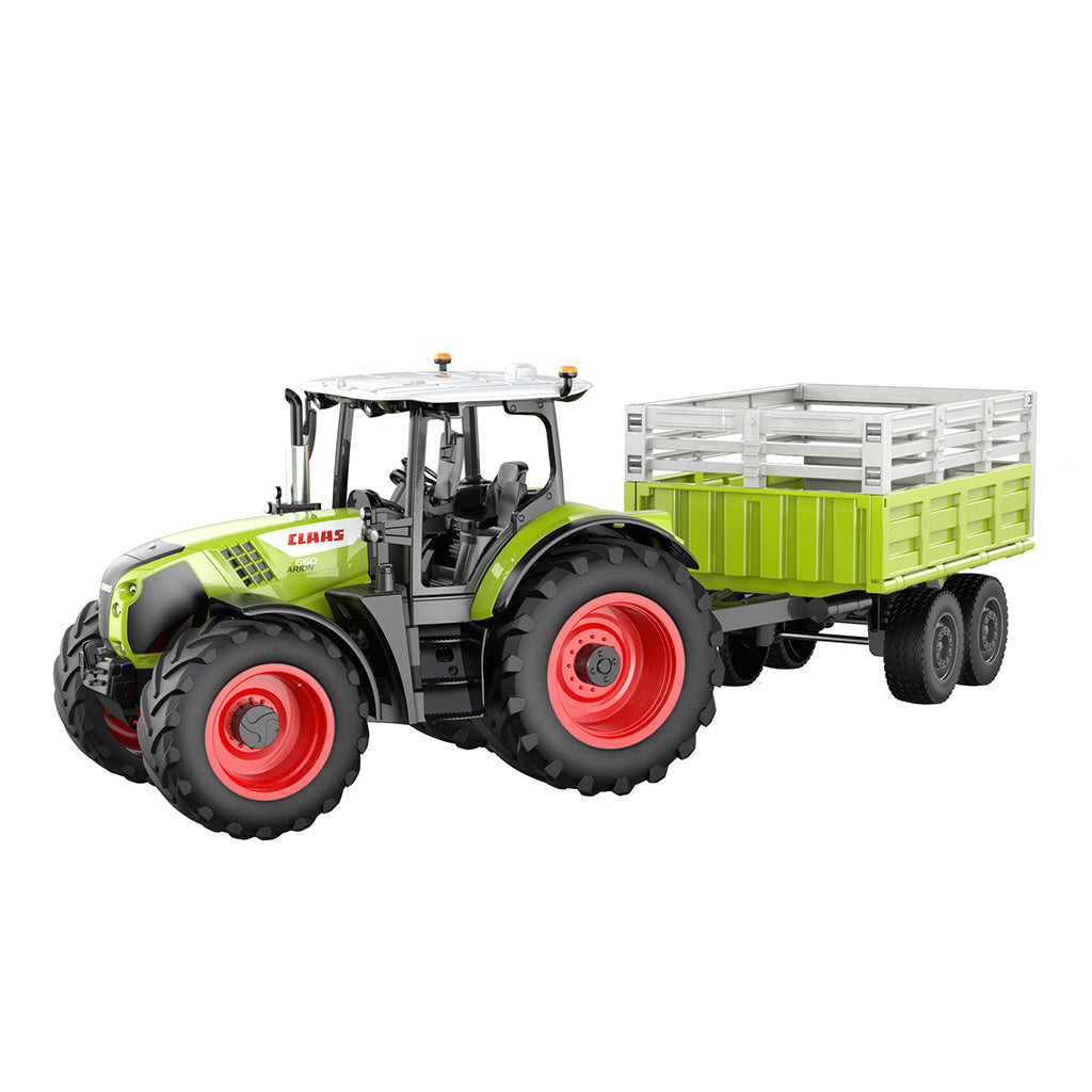 CLAAS ARION 660 - RC Tractor with trailer 1:24 - E685-003 - Licenced Product (Working Lights)