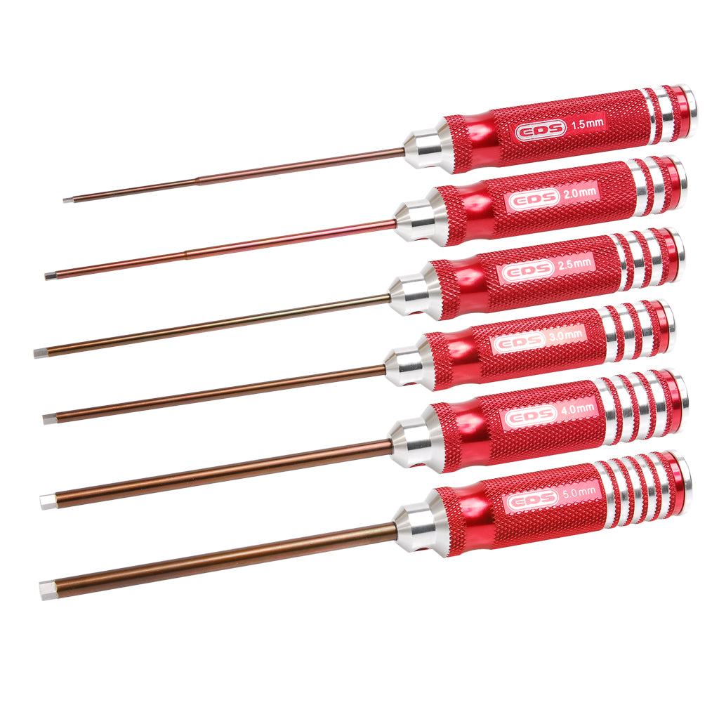 EDS Tools - Hex Driver Set 1.5 2.0 2.5 3.0 4.0 5.0x120mm - 6Pc - ED110992