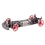 EDS TOOLS - Alloy Red Anodised Set-Up Wheels (4pc) - ED181012