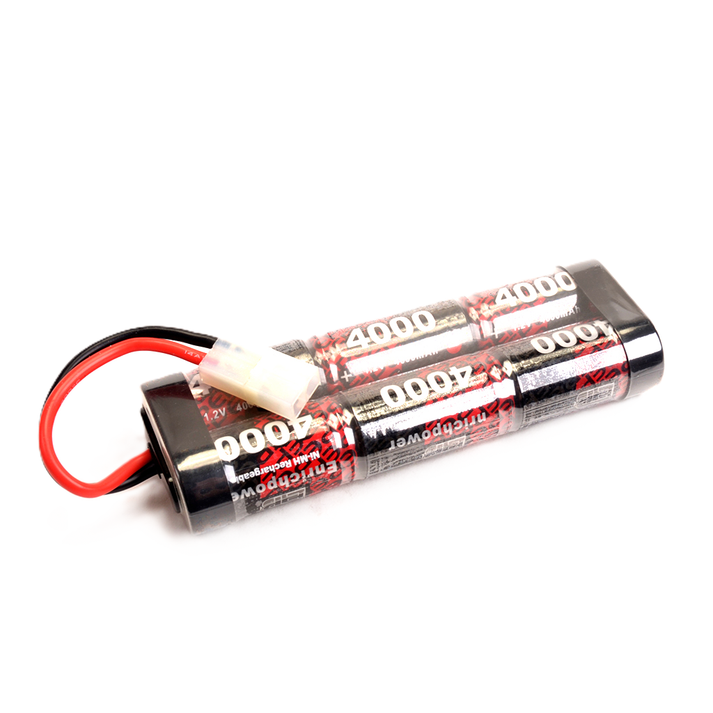ENRICH RC - BATTERY POWER 6 CELL STICK PACK - 4000MAH - 7.2V NIMH W/TAMIYA PLUG - FITS TT01E + OTHERS